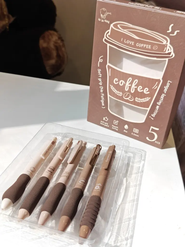 The coffee themed  pen